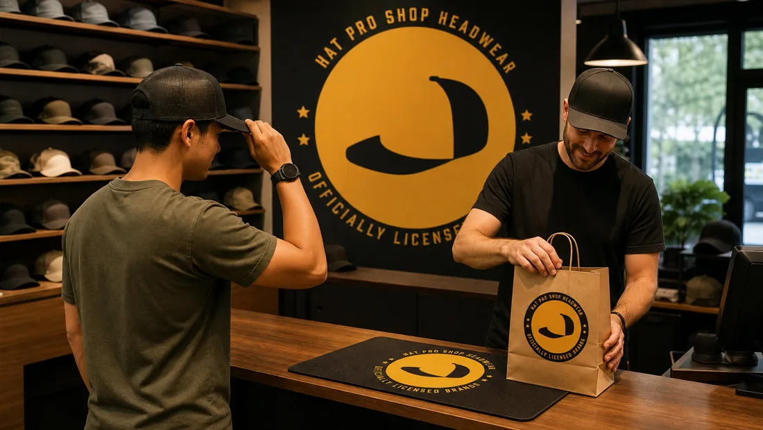 Hat Pro Shop retail counter