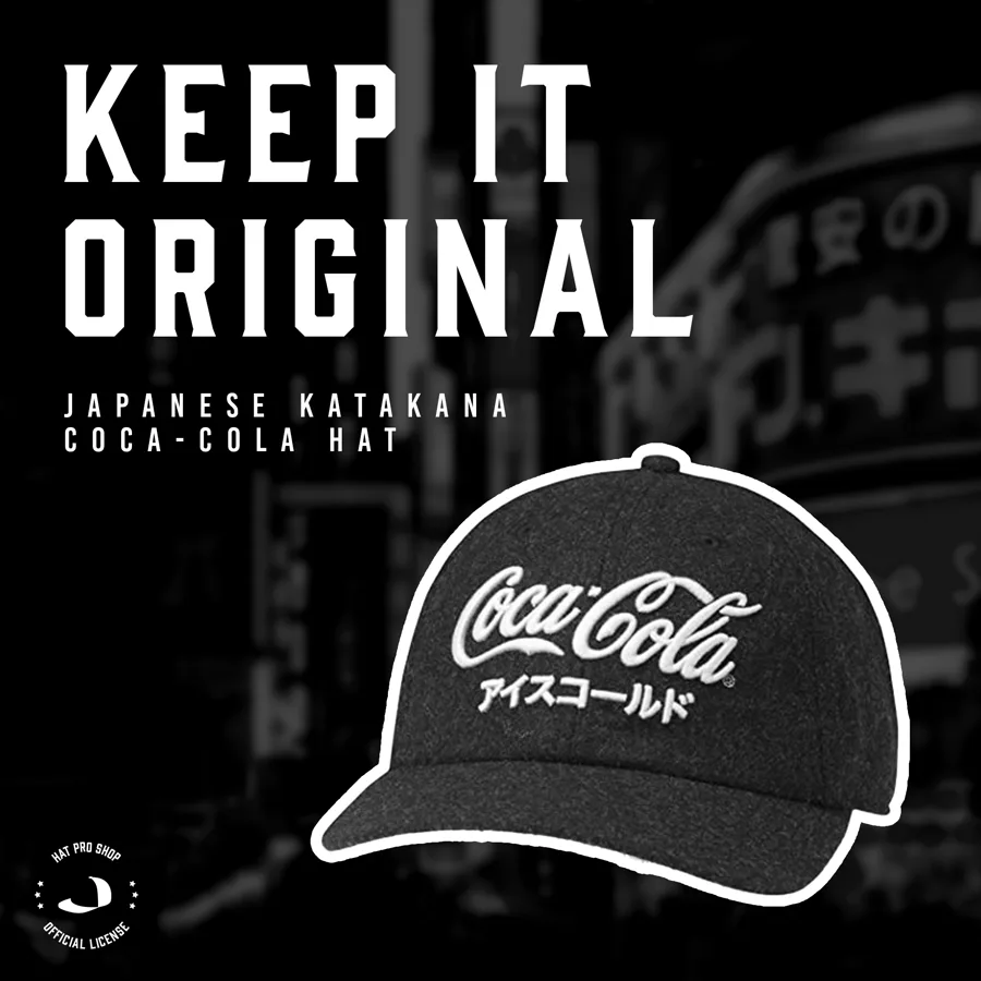 Keep It Original — Coca-Cola katakana hat social post