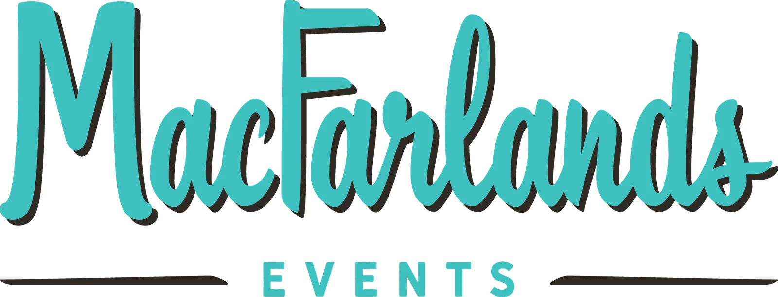 MacFarlands Events logo on cream