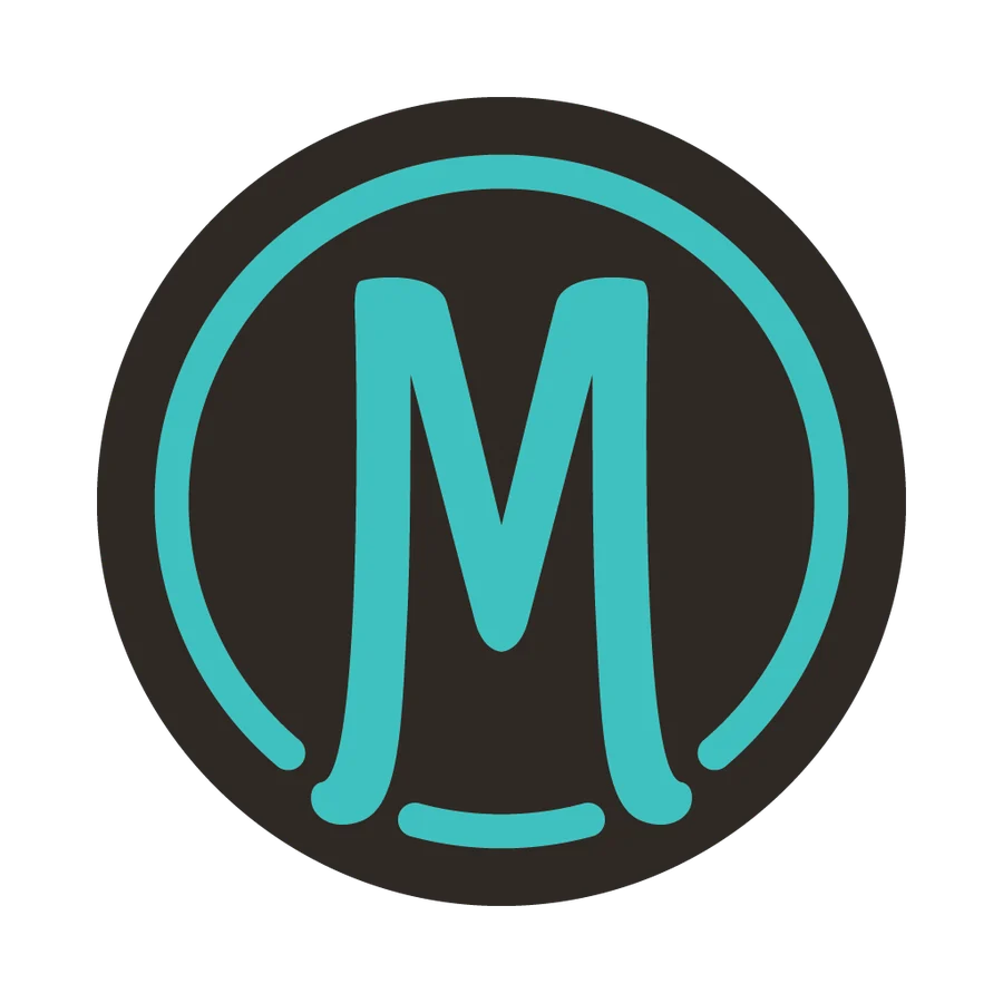 MacFarlands M monogram — Black / Teal