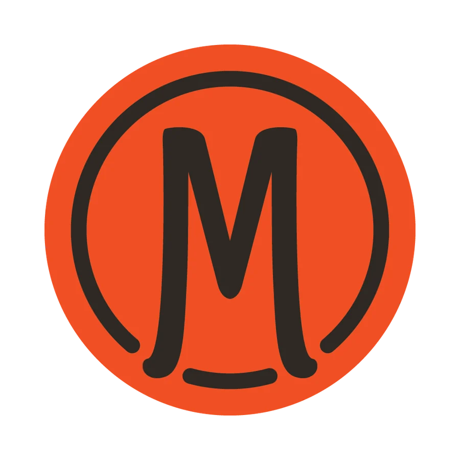 MacFarlands M monogram — Orange / Black