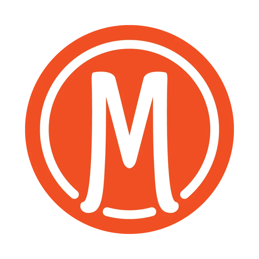 MacFarlands M monogram — Orange / White