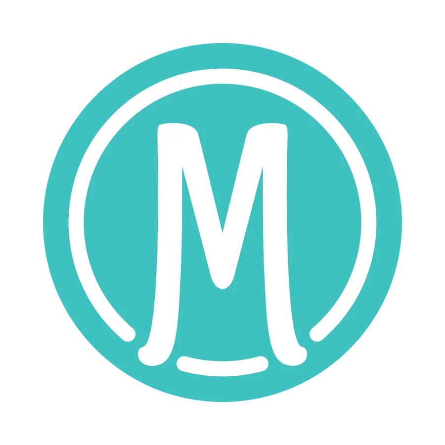 MacFarlands M monogram — Teal / White