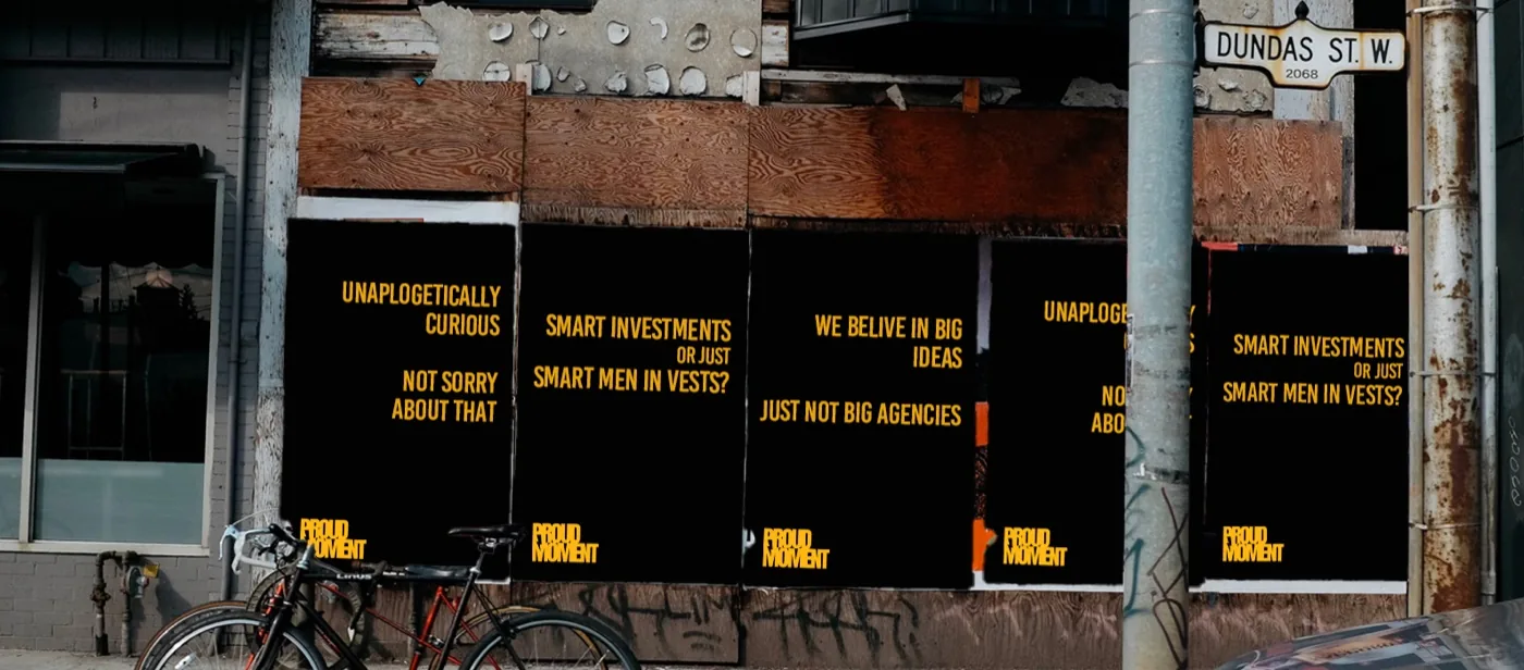 Proud Moment storefront poster campaign concept