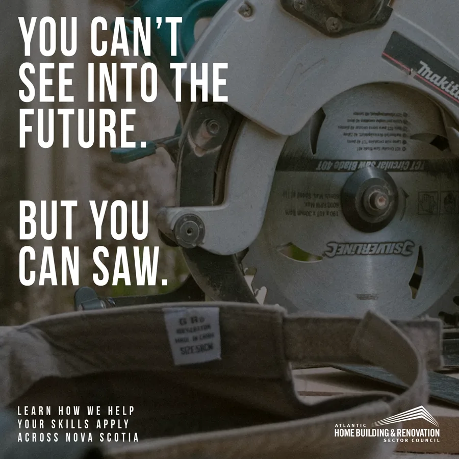 Campaign piece — You can't see into the future. But you can saw.