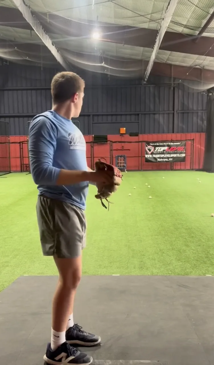 A player training inside the branded TopLevel facility