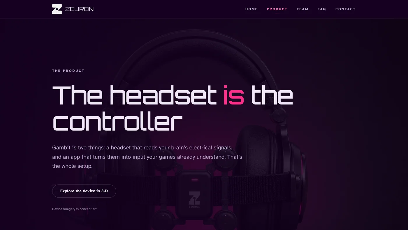 Zeuron — Product page